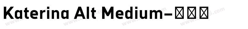 Katerina Alt Medium字体转换